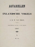 KT 2009 028 (1-256)
<br/>
Aquarellen van inlandsche en niet inlandsche vogels
<br/>
<em>Trigt, Stephanus Hendrik Willem van (1790-1840)</em>